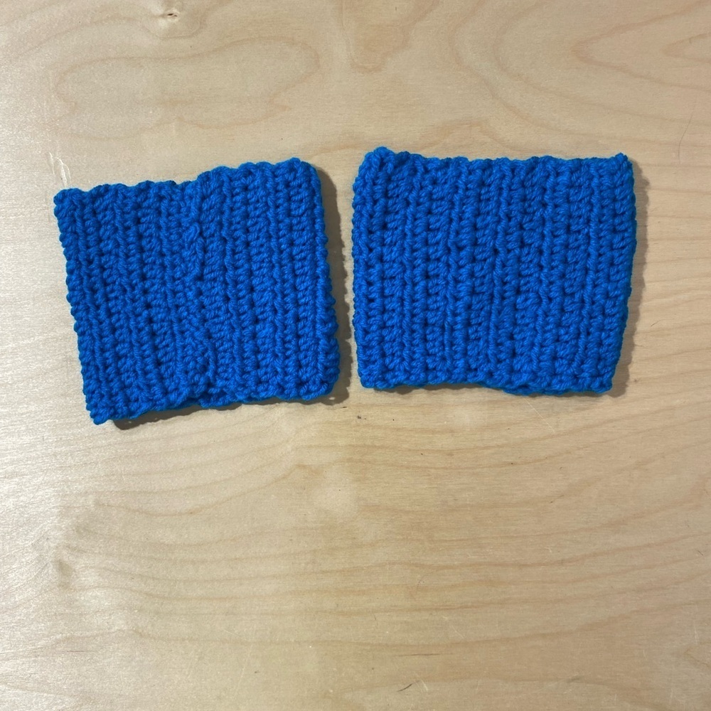 Blue Knitted Boot Topper (OT)